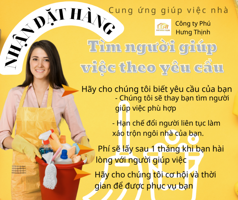 NHẬN ĐẶT HÀNG- Tìm giúp việc theo nhu cầu